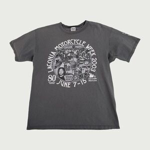 Gray Laconia Motorcycle Week Tshirt 2003